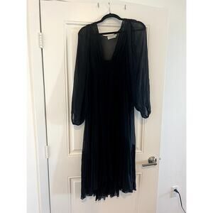 ALC guazy silk midi dress